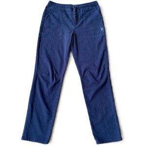 U.S. POLO ASSN. Women's Pants size 14-16 Pull-On Draw String Blue with Pockets